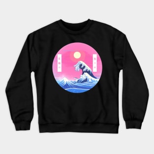 Japaense Wave - Vaporwave Aesthetic Style Crewneck Sweatshirt